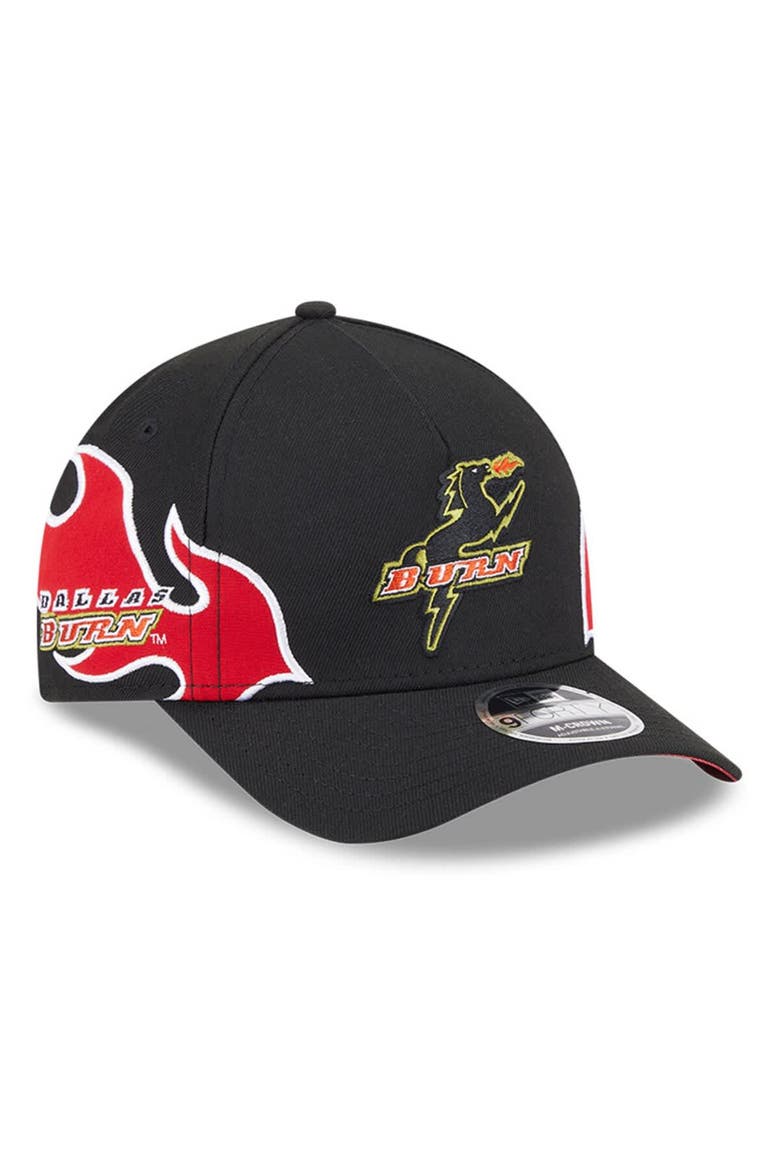 Youth New Era  Black FC Dallas 2025 Jersey Hook 9FORTY M-Crown Adjustable Hat, Alternate, color, Black