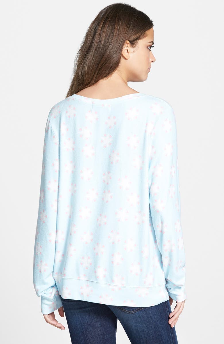 Wildfox 'Stars and Hearts - Baggy Beach Jumper' Pullover, Alternate, color, 