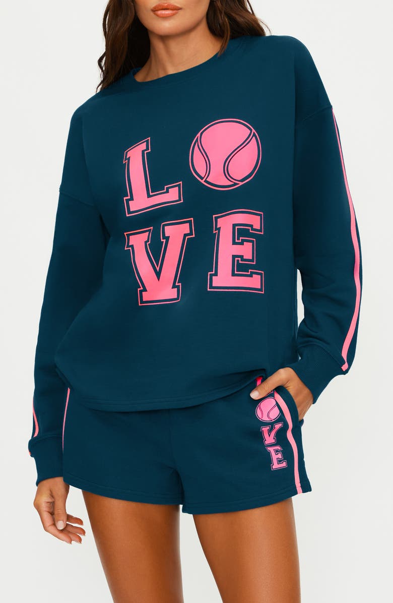 Beach Riot Cyra Crewneck Cotton Sweatshirt, Main, color,