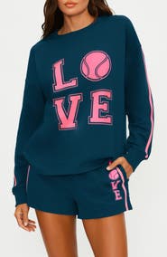 Beach Riot Cyra Crewneck Cotton Sweatshirt