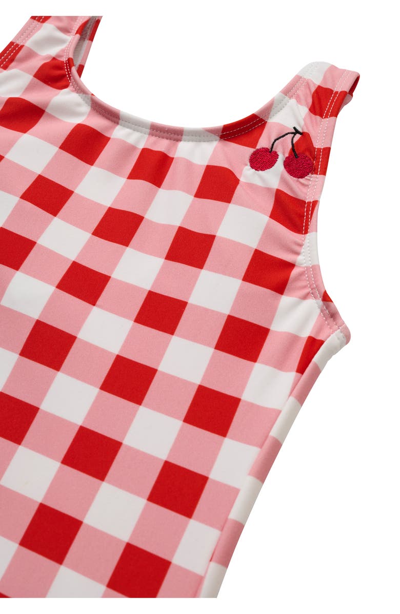 SEAESTA SURF Kids' Seaside Gingham One-Piece Swimsuit, Alternate, color, Seaside Gingham