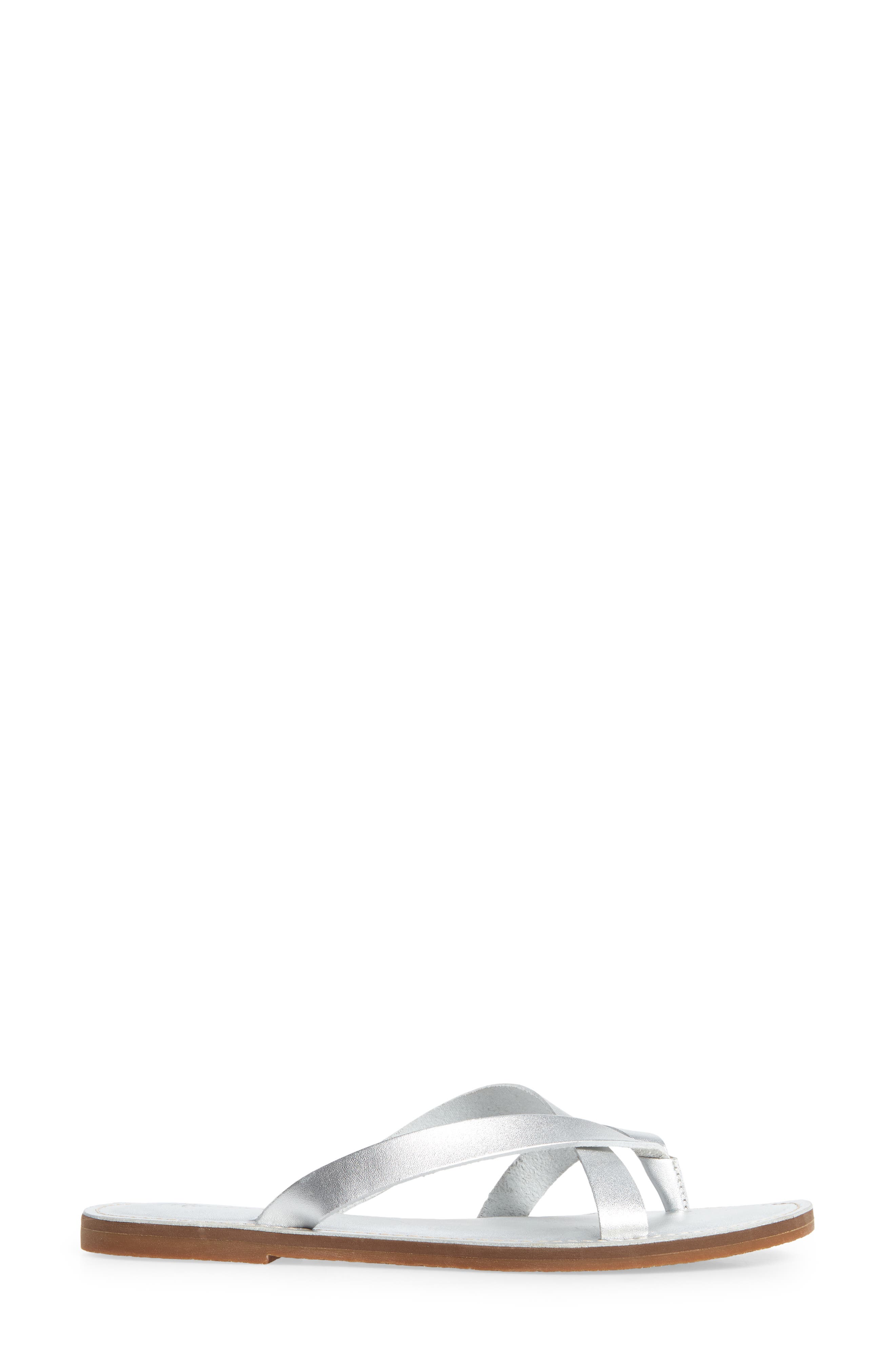 The Boardwalk Risa Flip Flop, Alternate, color, SILVER