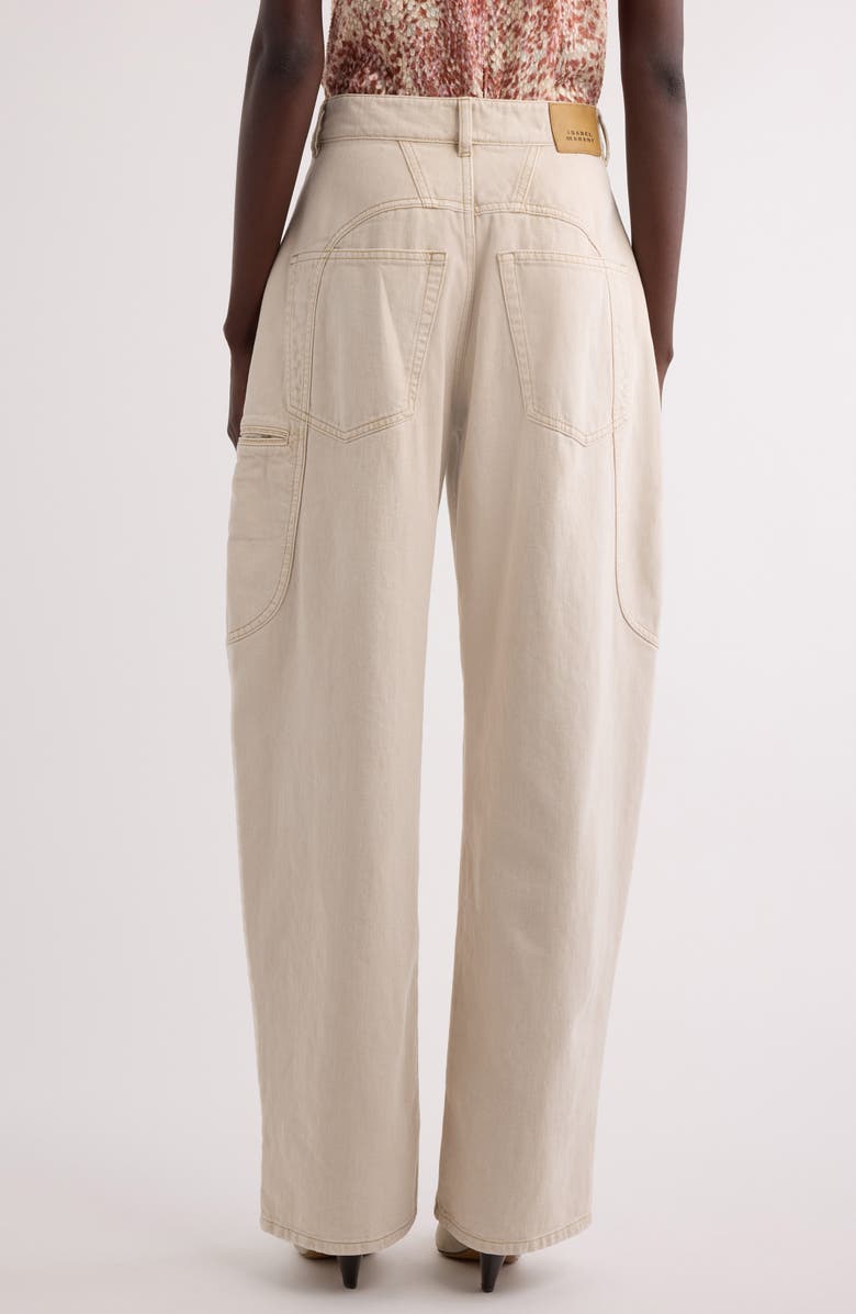 Isabel Marant Beryl Barrel Leg Jeans, Alternate, color, 