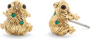 COACH Brushed Frog Stud Earrings