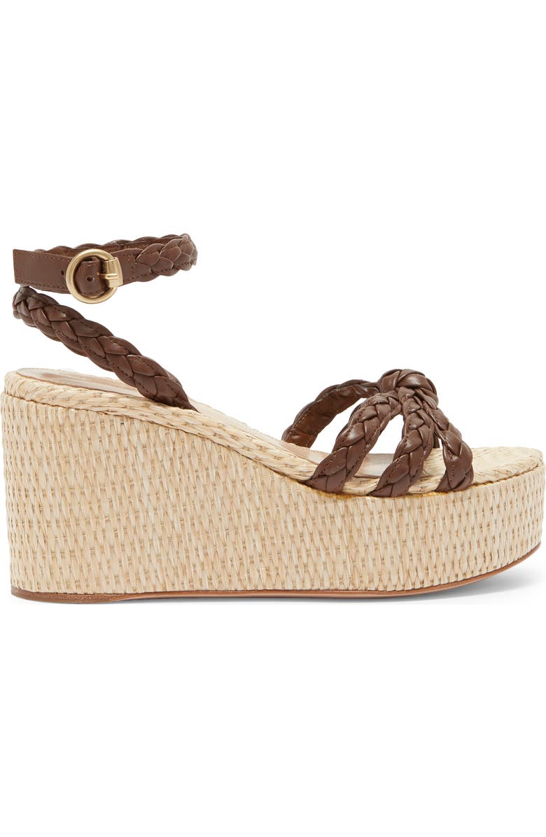 Gianvito Rossi Braided Espadrille Platform Wedge Sandal, Alternate, color,