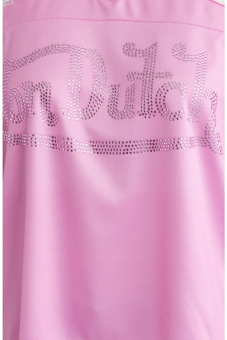 Cropped Football Jersey, Alternate, color, BEGONIA PINK