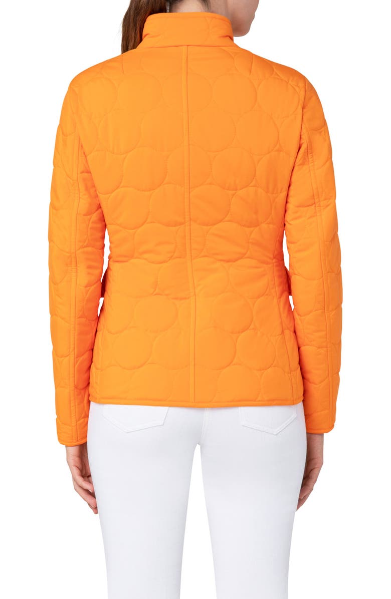 Akris punto Circle Quilted Stand Collar Jacket, Alternate, color,
