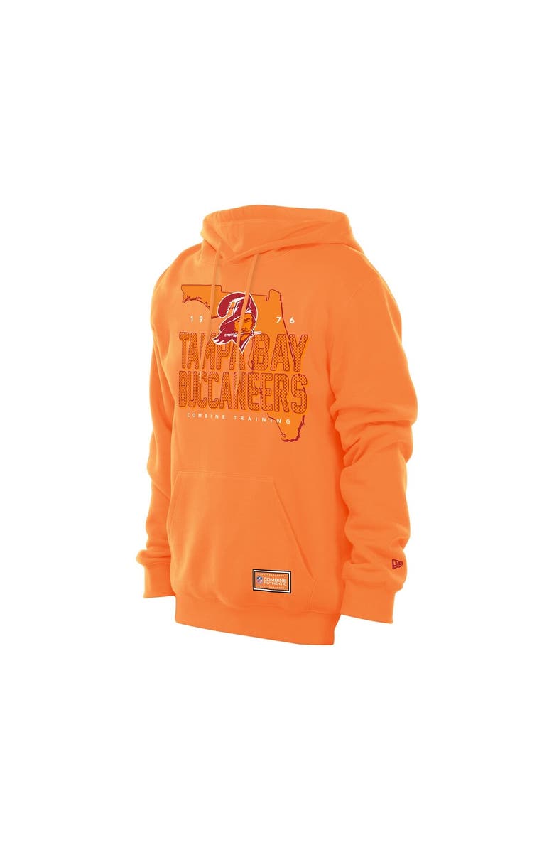 New Era Men's New Era Orange Tampa Bay Buccaneers Combine Authentic Local State Throwback Hoodie, Alternate, color,
