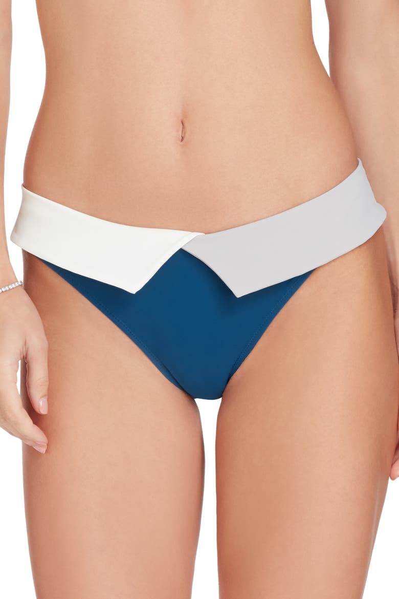 Capri colorblock Bikini Bottom, Alternate, color, Mineral Blue