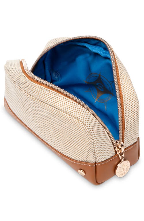 Stephanie Johnson Mini Tropea Ivory Mae Cosmetics Pouch In White