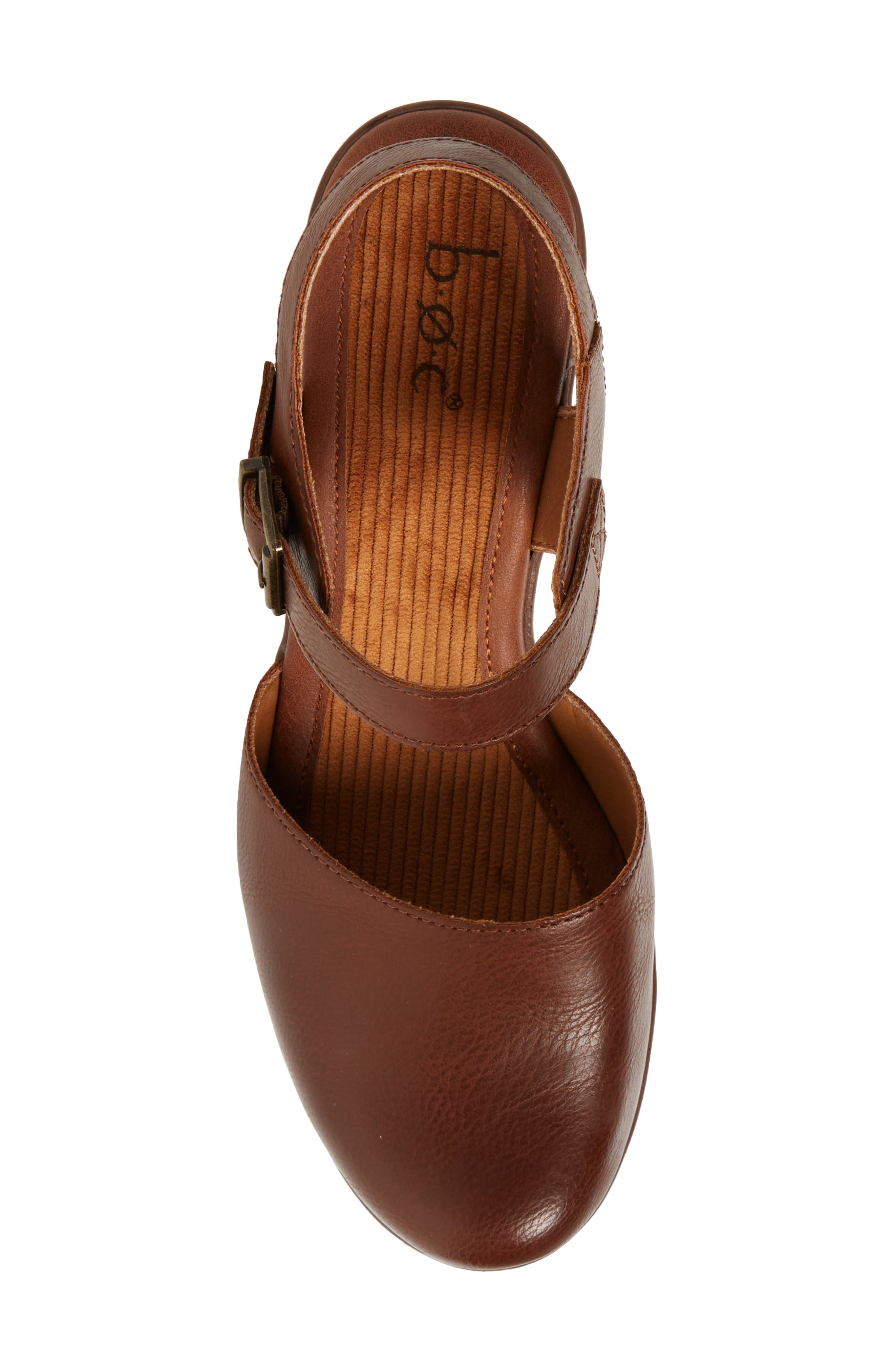 Natasha Clog Platform Pump, Alternate, color, BROWN