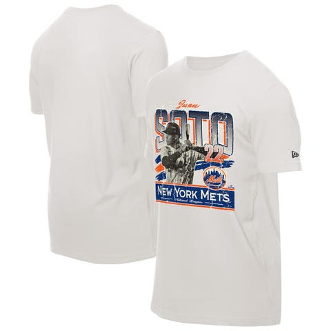 Men's New Era Juan Soto Cream New York Mets Batter Up T-Shirt