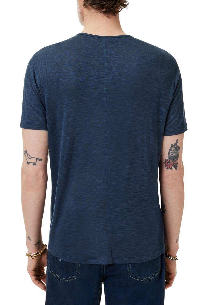 Biello Slim Fit Henley Top, Alternate, color, PACIFIC BLUE