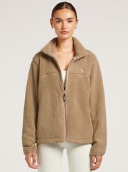 4TH ARQ Jude Long Sleeve Collared Fleece Jacket