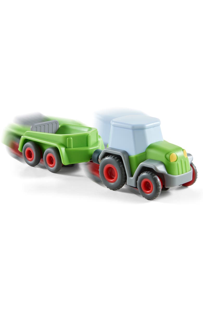 HABA Kullerbu Momentum Motor Tractor with Trailer, Alternate, color, 