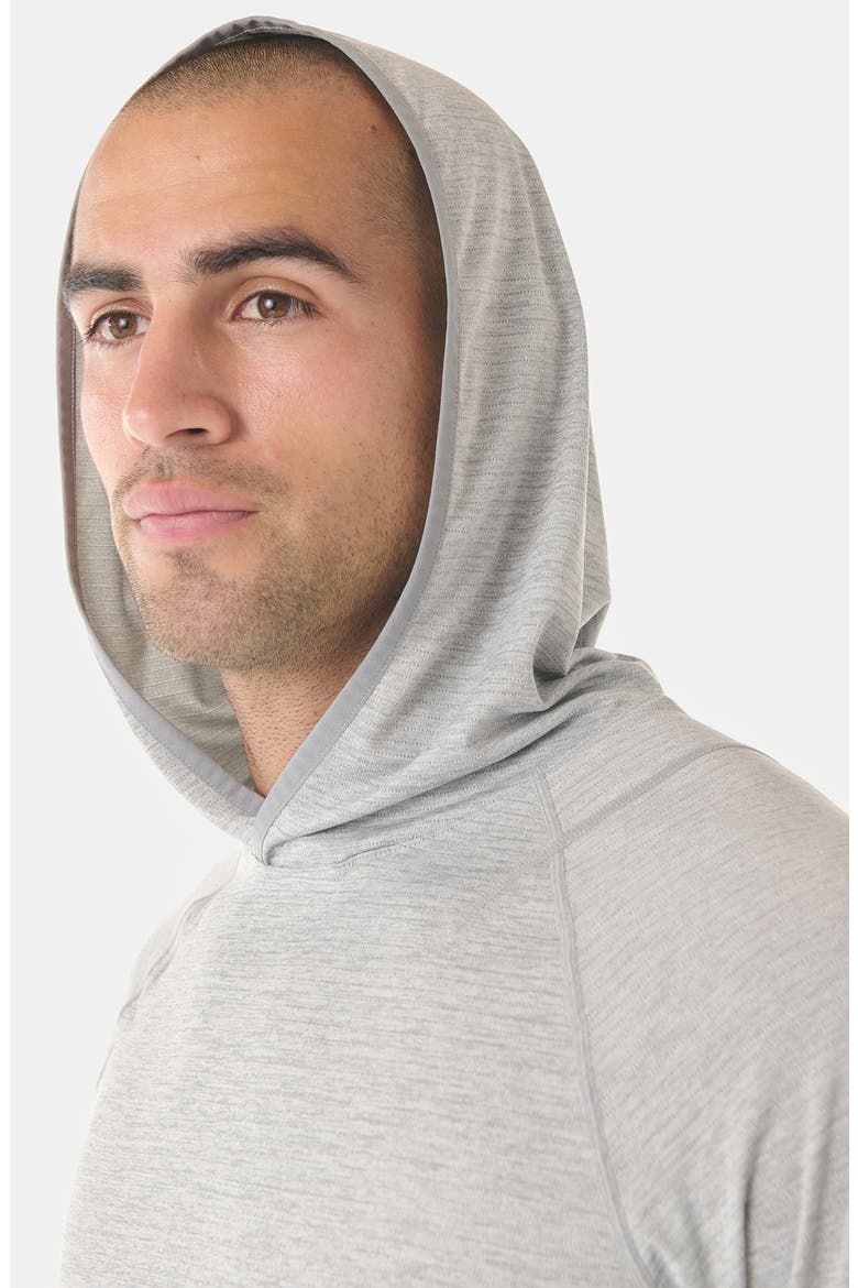 Enzo Performance Hoodie, Alternate, color, HEATHER GRAY
