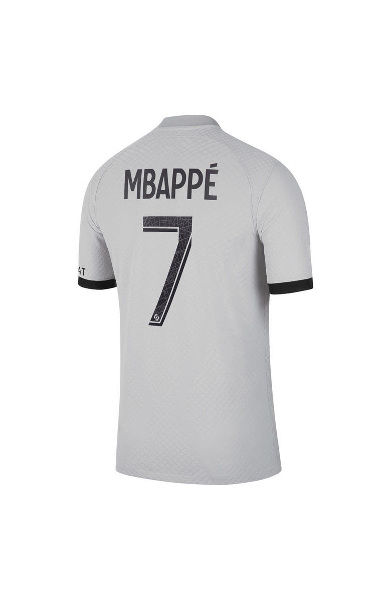 Nike Men's Nike Kylian Mbappé Black Paris Saint-Germain 2022/23 Away Vapor Match Authentic Player Jersey, Alternate, color, 