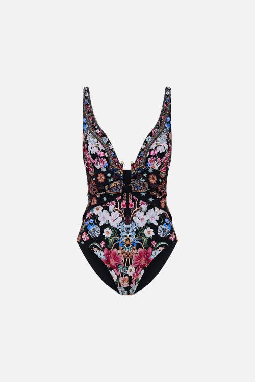 Camilla Midnight In Monserrate U-ring Underwire One-piece Swimsuit In Midnight In Monserrate
