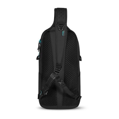 Pacsafe Eco 12l Anti Theft Sling Backpack In Econyl Black