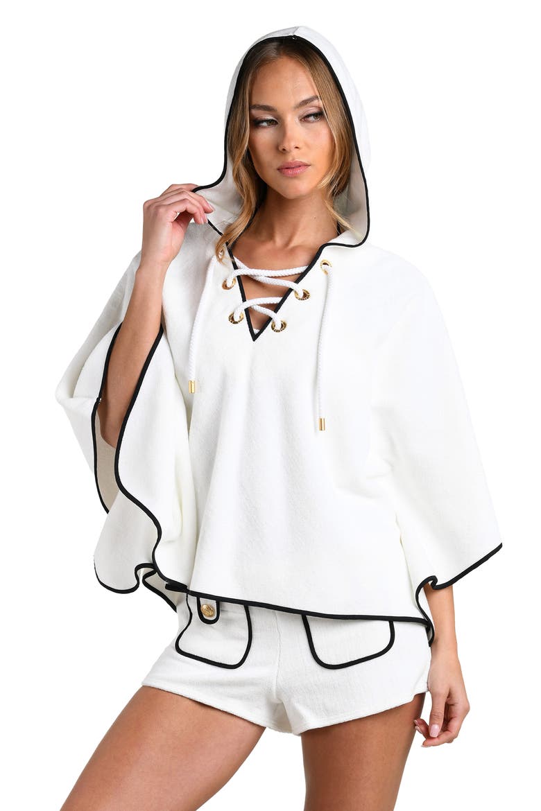 Fine Line Demeter Cover-Up Shirt, Alternate, color, WHITE