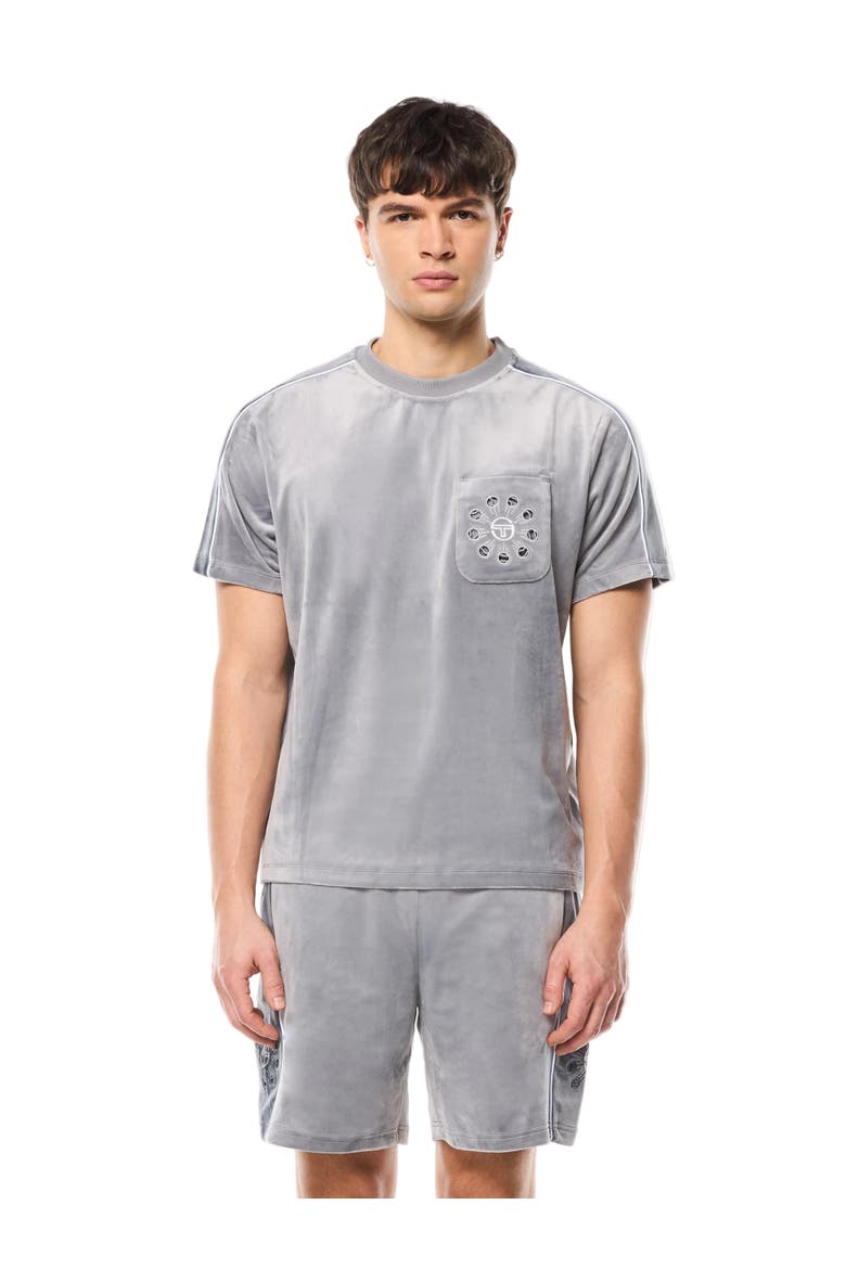 Cresta Velour Pocket T-Shirt, Main, color, SLEET