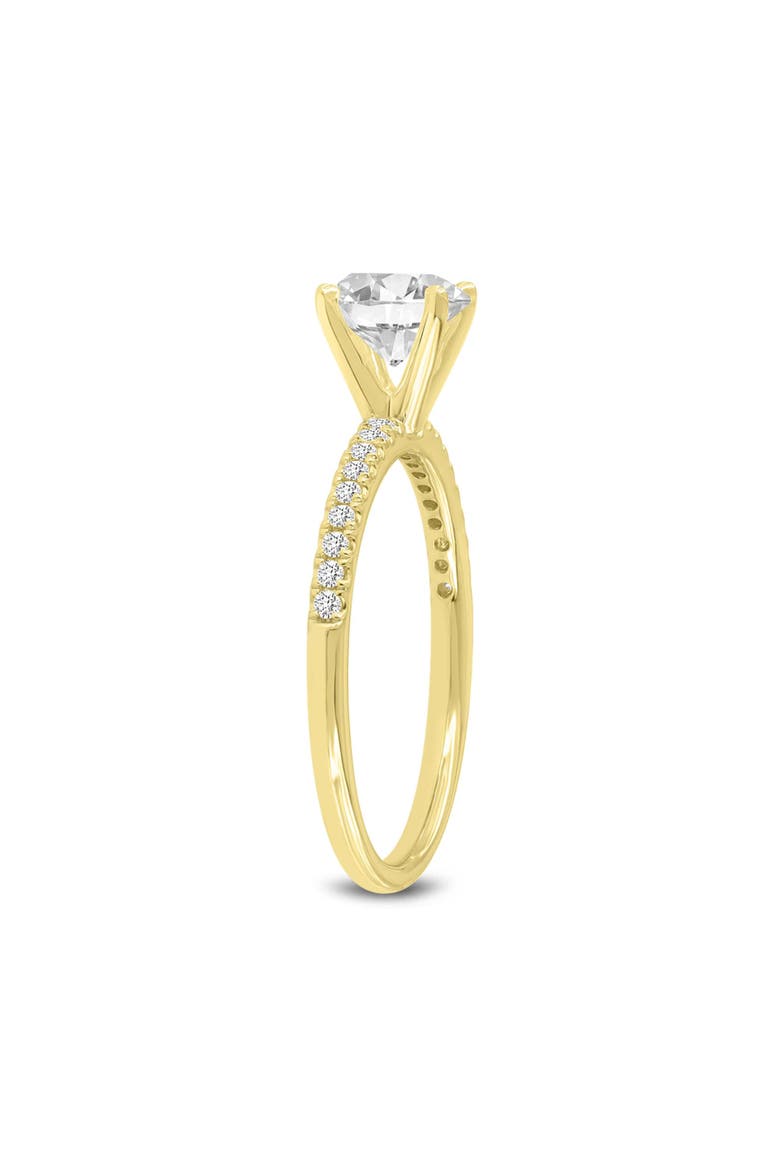 Samara 14K Yellow Gold Round Shaped Lab Grown Diamond Engagement Ring - 2.2 Ct, Alternate, color, 14K Yellow Gold
