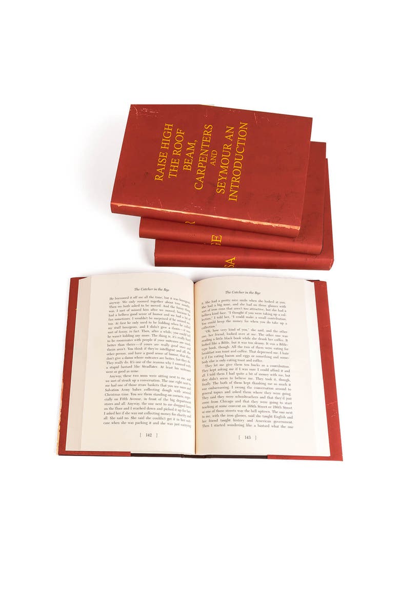 J.D. Salinger Book Set, Alternate, color, Red