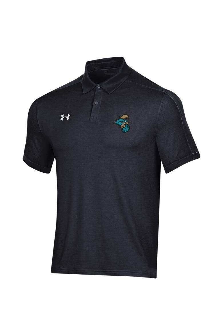 Men's Under Armour Black Coastal Carolina Chanticleers Trophy Polo, Alternate, color, Black