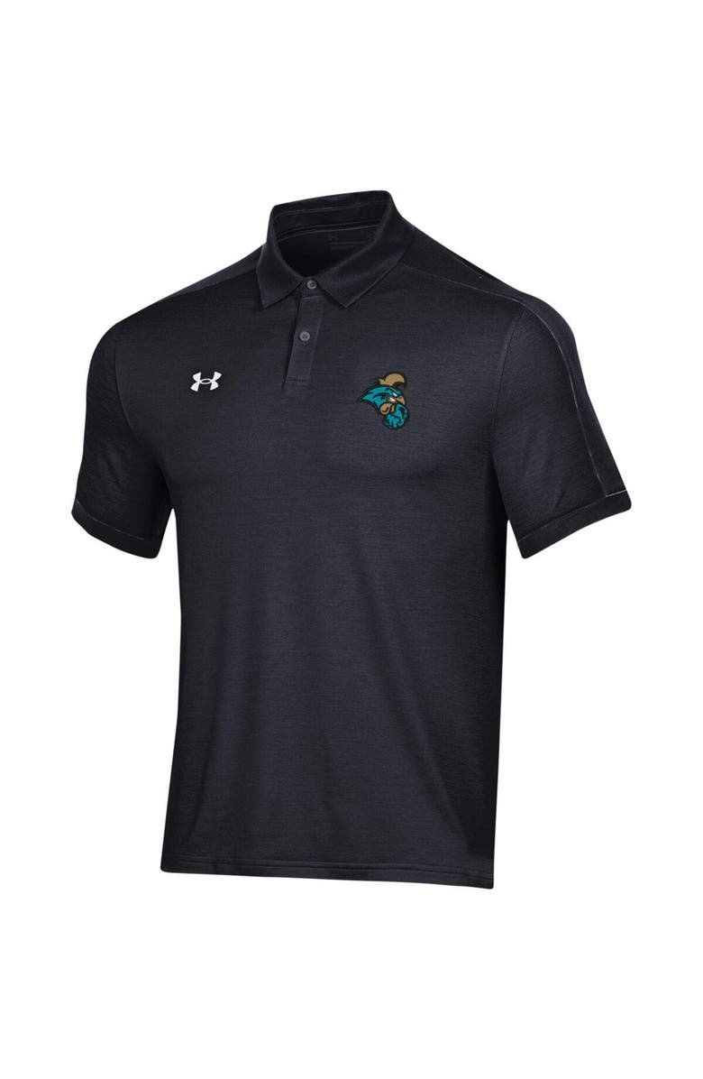 Under Armour Men's Under Armour Black Coastal Carolina Chanticleers Trophy Polo, Alternate, color, Black