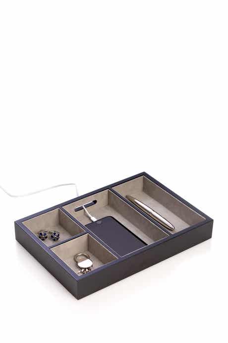 Bey-Berk Black Wood Valet