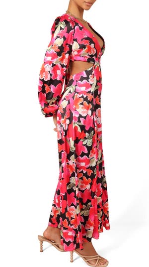 Teena Long Sleeve Cutout Maxi Dress