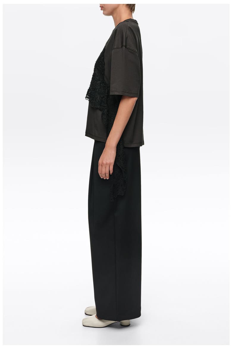 Long Darted Trousers, Alternate, color, BLACK