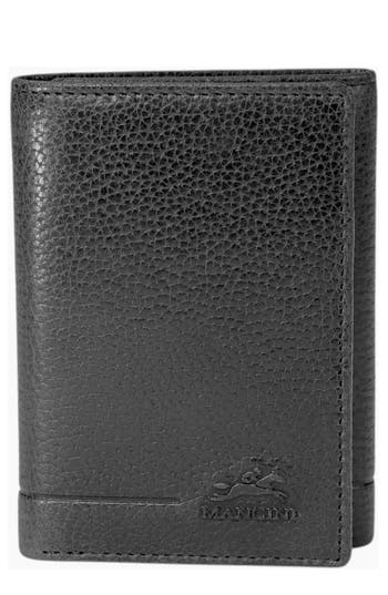 Mancini Fifth Ave Rfid Leather Trifold Wallet In Black