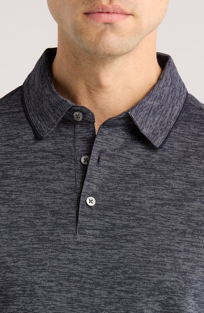 Robert Barakett Duke Space Dye Polo, Alternate, color, Navy