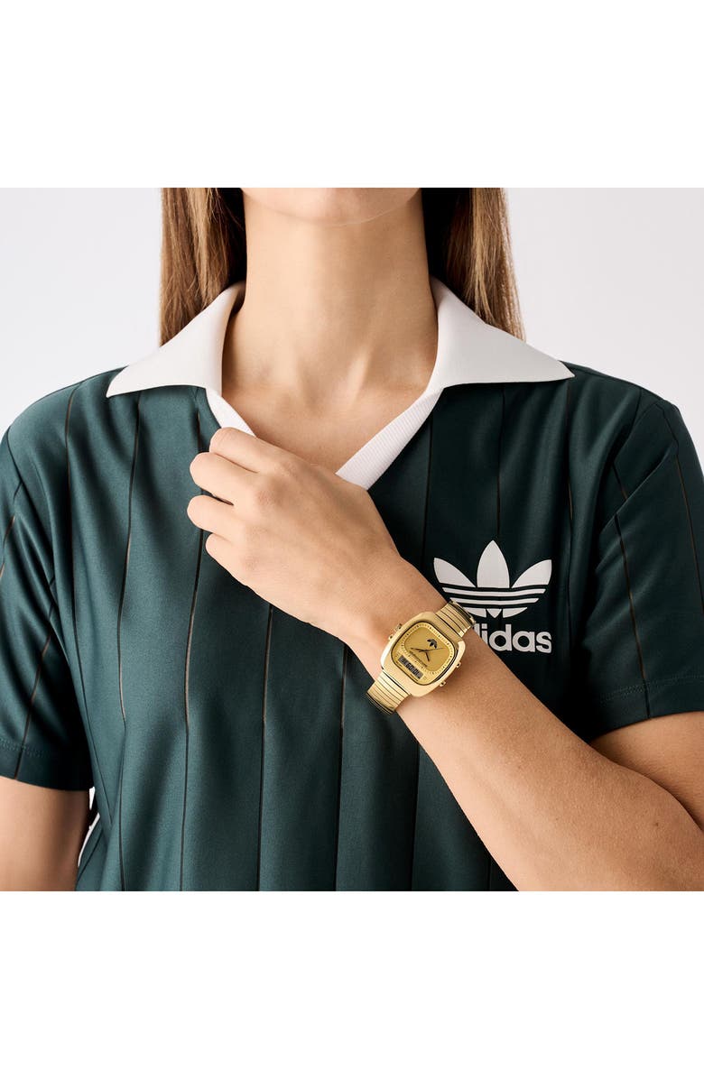 adidas AO Style Chronograph Bracelet Watch, 37mm, Alternate, color, Gold