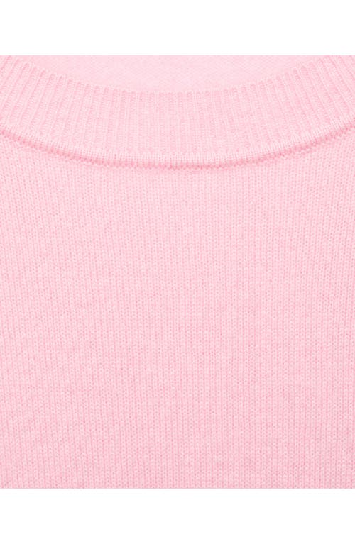 Mango Crewneck Cashmere Sweater In Pink