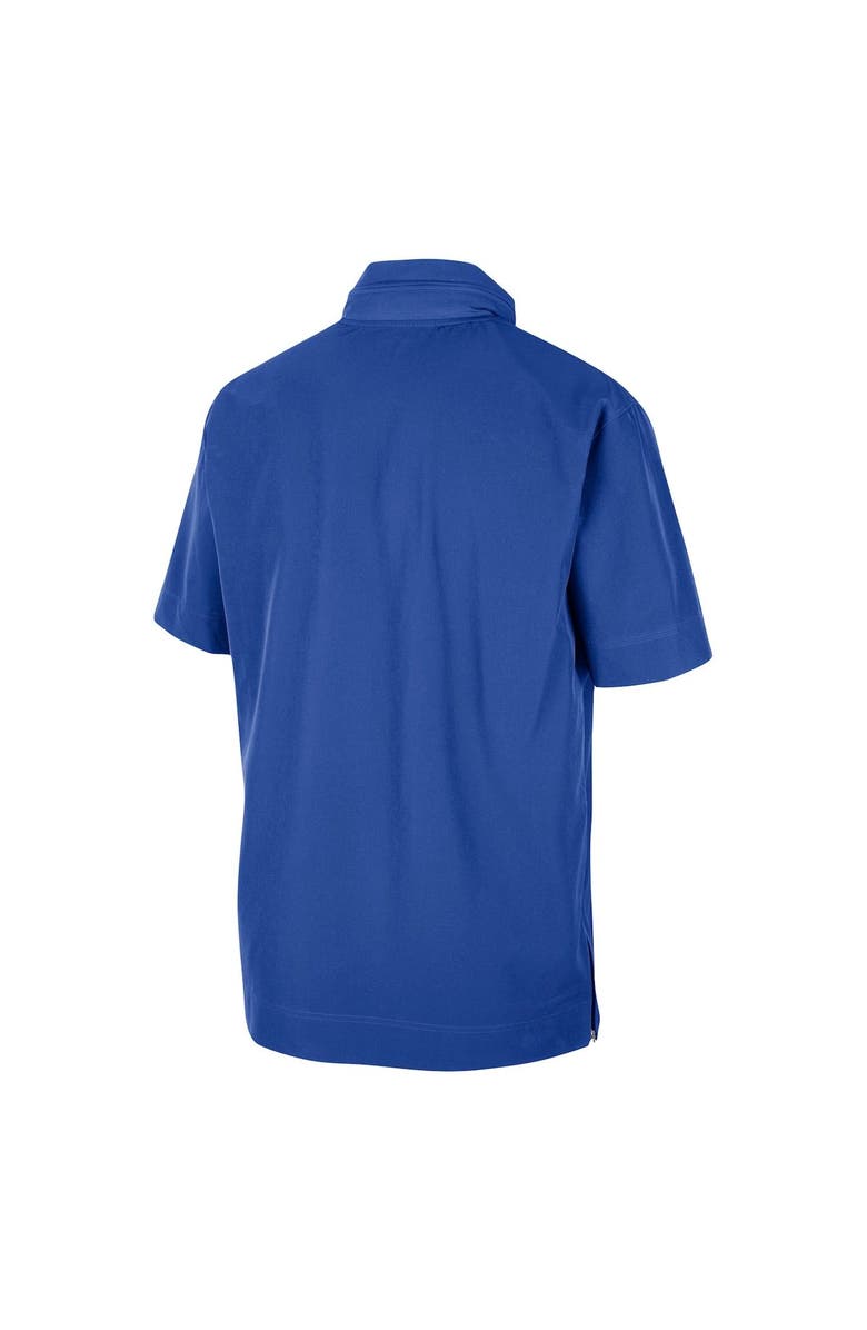 Nike Men's Nike Royal Kentucky Wildcats Coaches Quarter-Zip Short Sleeve Jacket, Alternate, color, 