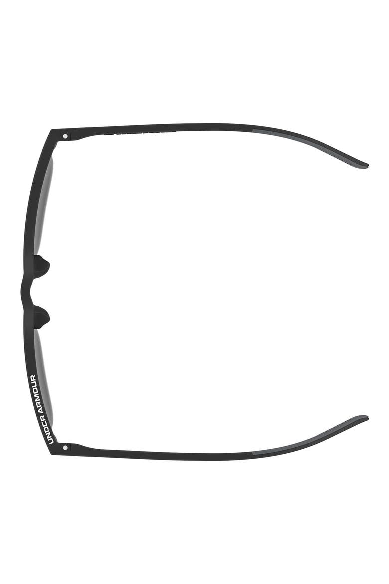 55mm Square Sunglasses, Alternate, color, MATTE BLACK GREY