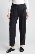 Eileen Fisher Pleated Organic Linen Lantern Pants