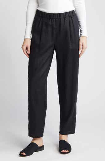 Eileen Fisher Pleated Organic Linen Lantern Pants