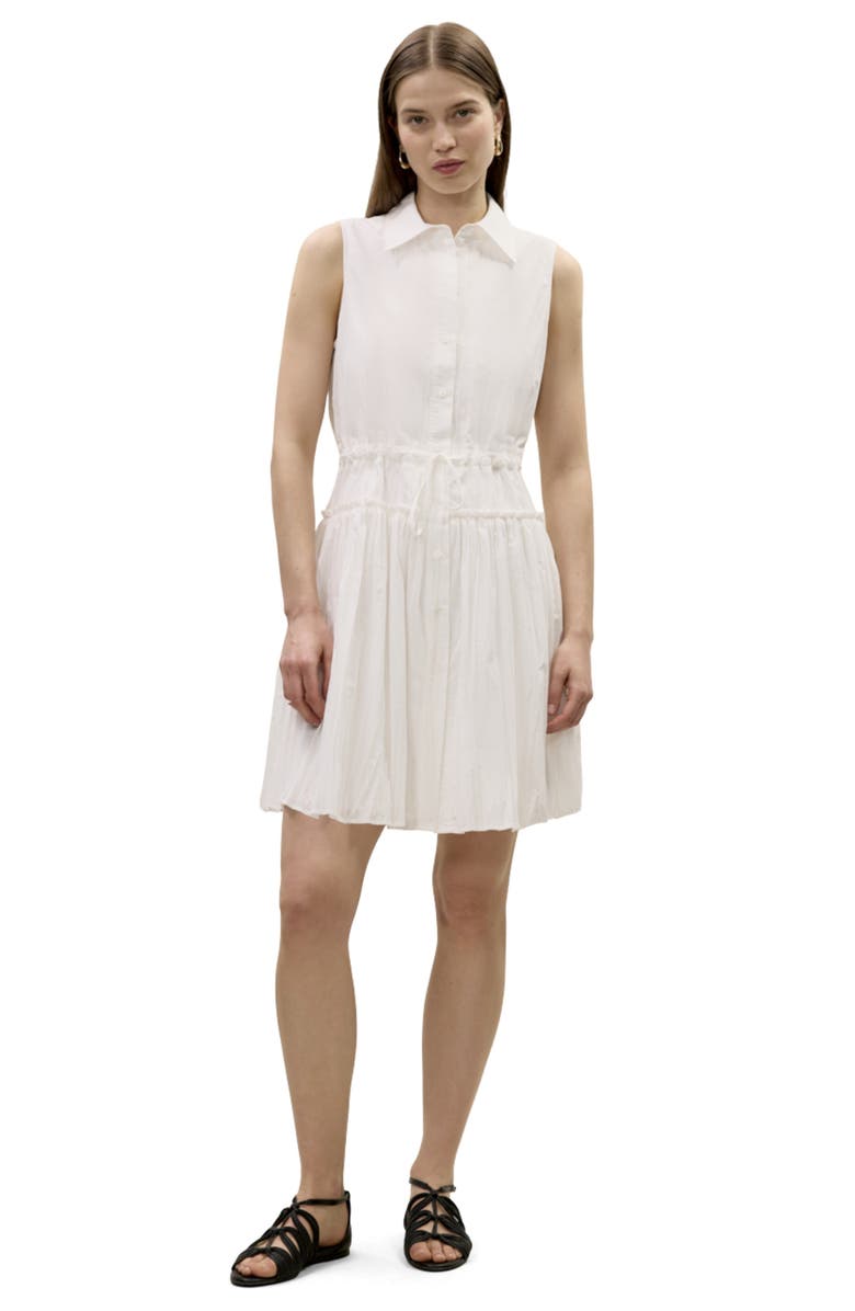 Rebecca Taylor Marietta Shirt Dress, Main, color, Milk