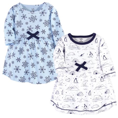 2Pk Long Sleeve Organic Dresses