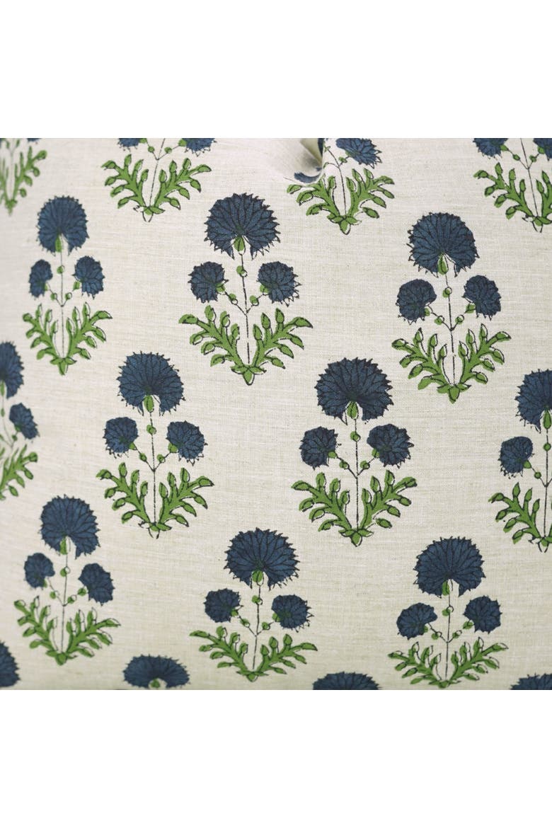 Rishi Handcrafted Boho Farmhouse Pillow Cover, Alternate, color, Blue