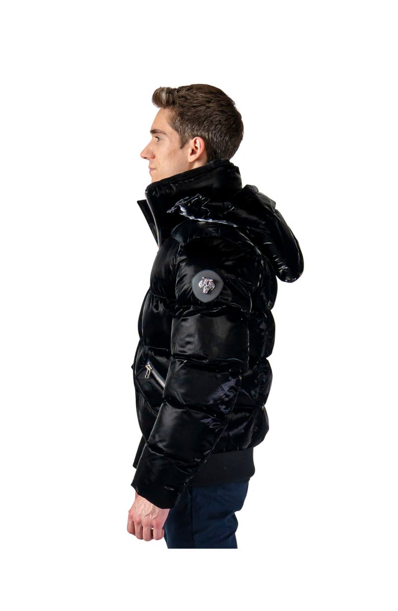 Woodpecker Men's Woody Bomber Quilted Coat, Alternate, color, All Wet Black
