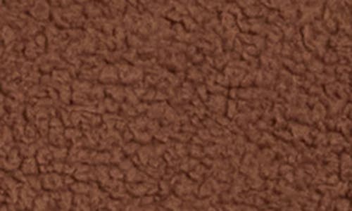 Z By Zella Faux Shearling Half Zip Pullover In Brown