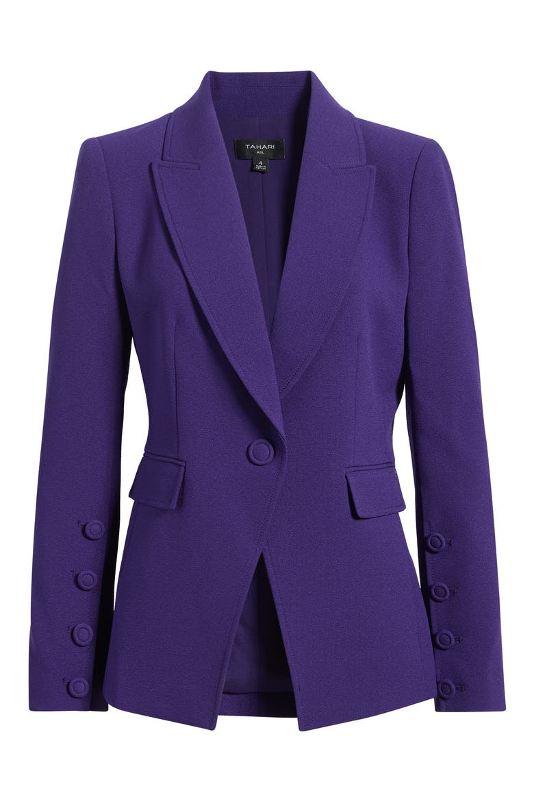 One Button Blazer, Alternate, color, REGAL PURPLE