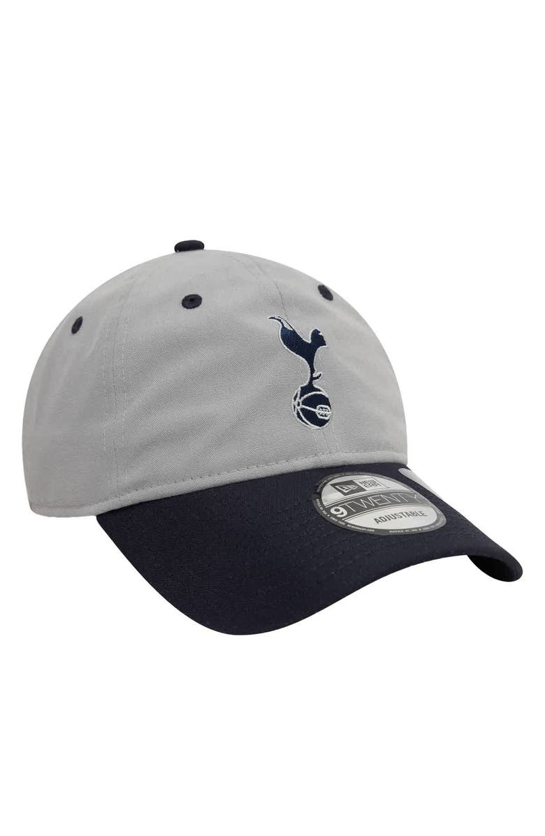 New Era Men's New Era  Gray Tottenham Hotspur Contrast Visor 9TWENTY Adjustable Hat, Alternate, color, 
