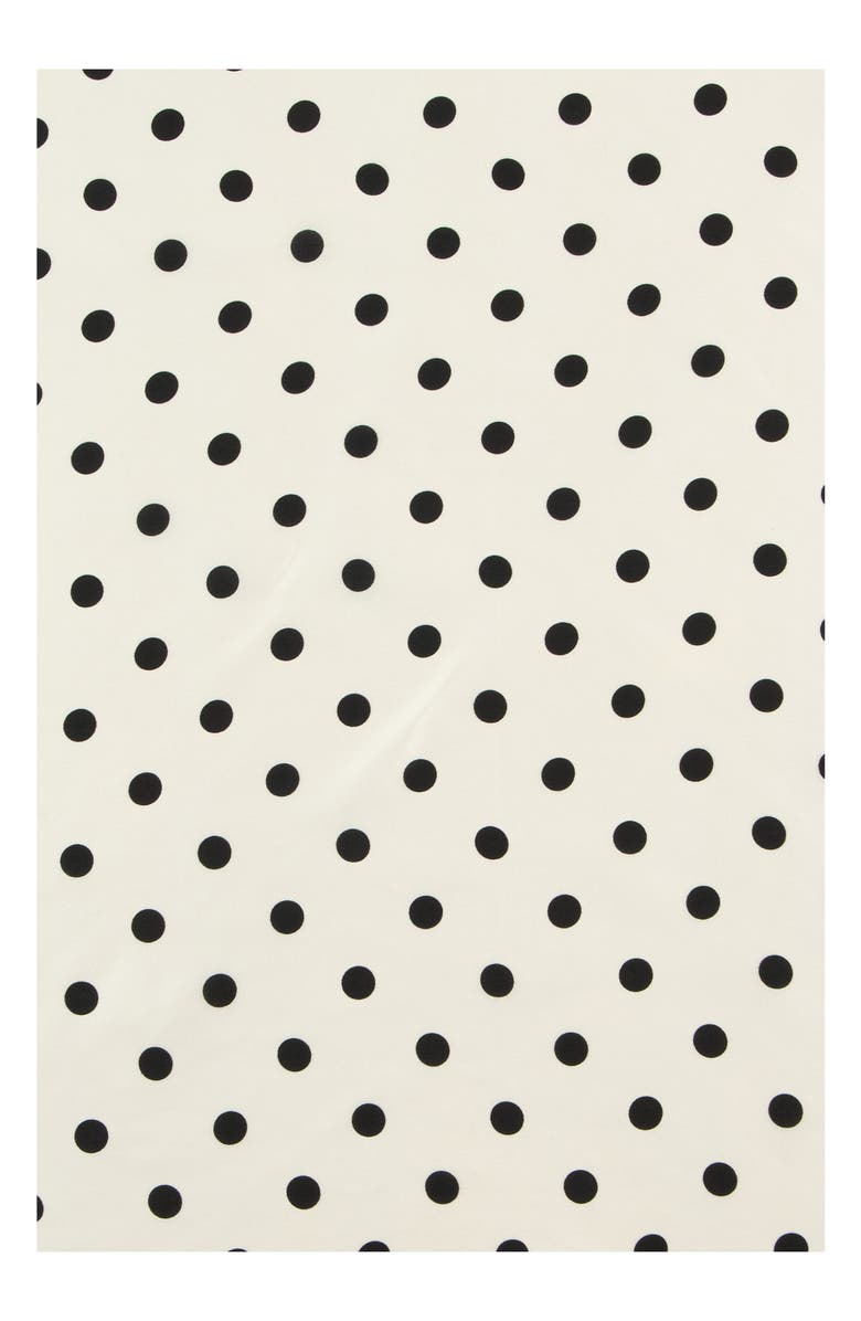 Viens Avec Moi Polka Dot Mini Silk Square Scarf, Alternate, color, 