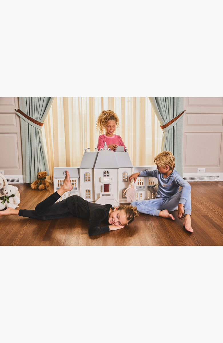 NoggiWear Bonne Nuit Velour Loungewear Set, Alternate, color, Pink