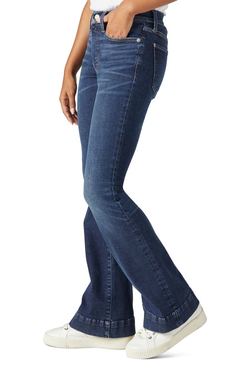 Stevie High Waist Flare Jeans, Alternate, color, MONSOON